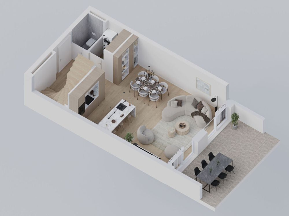 3,5 pièces duplex neuf au centre de Sierre - spacieux et urbain -  Bild 6