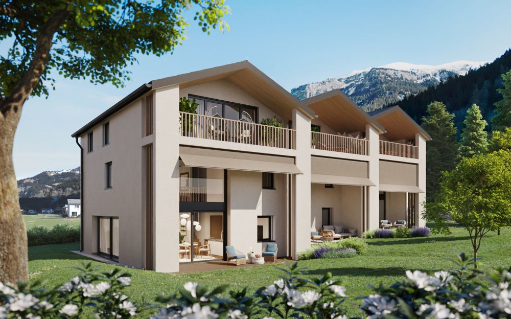 Modernes 5.5-Zimmer-Reihenhaus mit Bergblick in Zillis - Bild 1