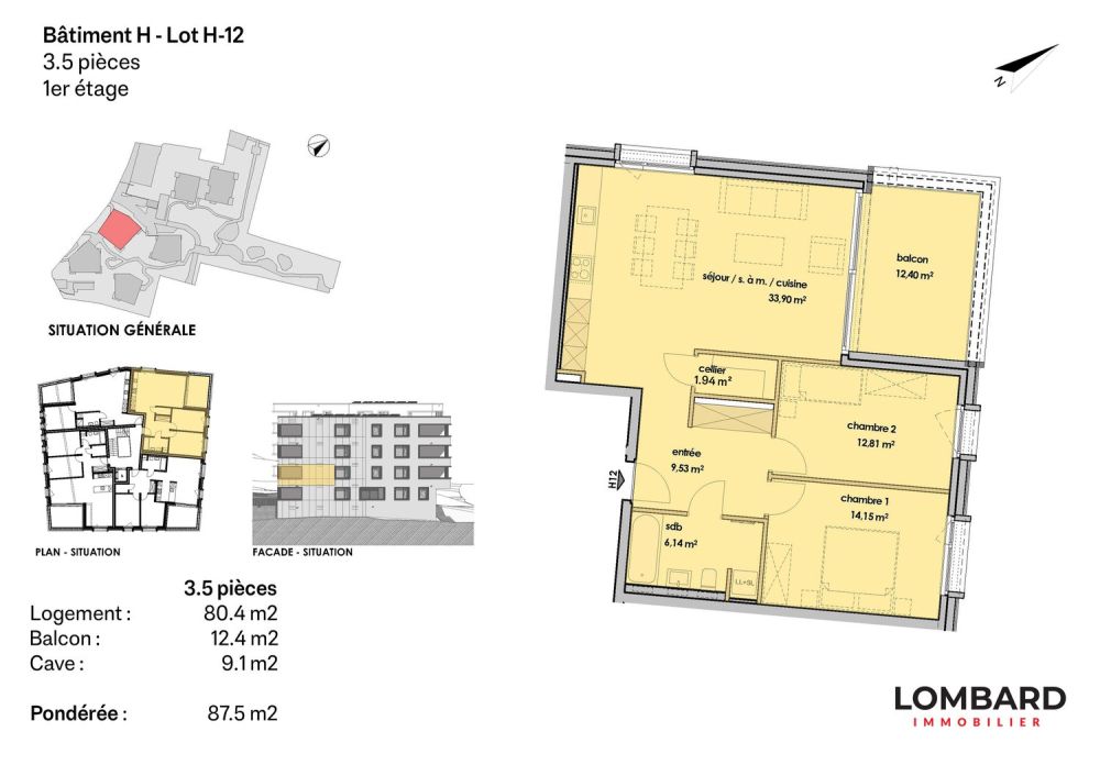 Appartement de 3.5 pièces au 1er étage -  Bild 6