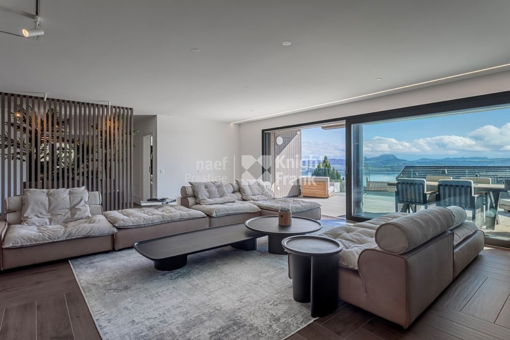 Magnifique appartement attique de 4.5 pièces avec vue imprenable sur le lac de Morat à vendre à Lugnorre -  Bild 4