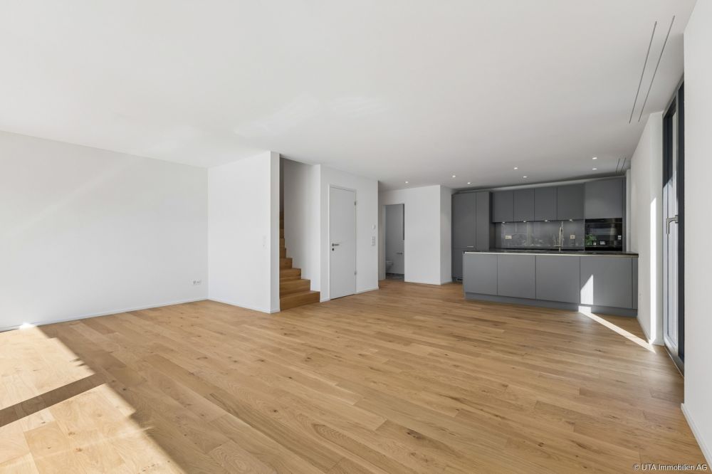 Hochwertige 3-Zimmer-Maisonette-Neubauwohnung mit grosser Terrasse un - Wohn-/ Esszimmer-Küche - Erdgeschoss