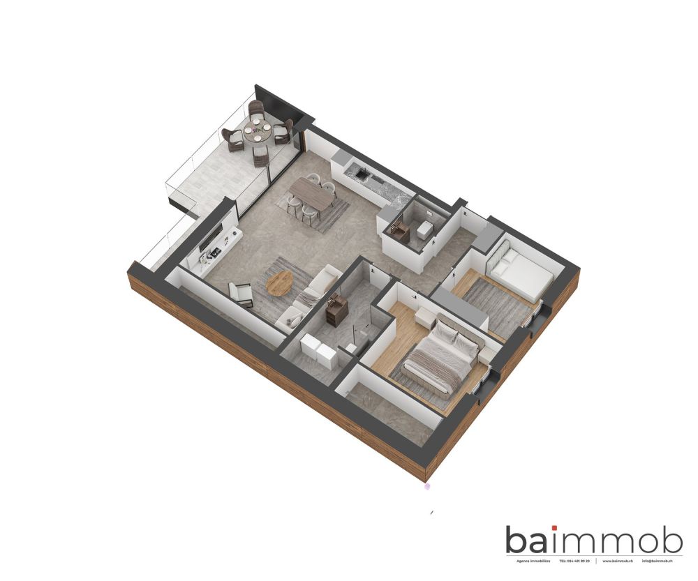 Magnifique appartement en attique de 3,5 pièces à Crans-Montana -  Bild 5