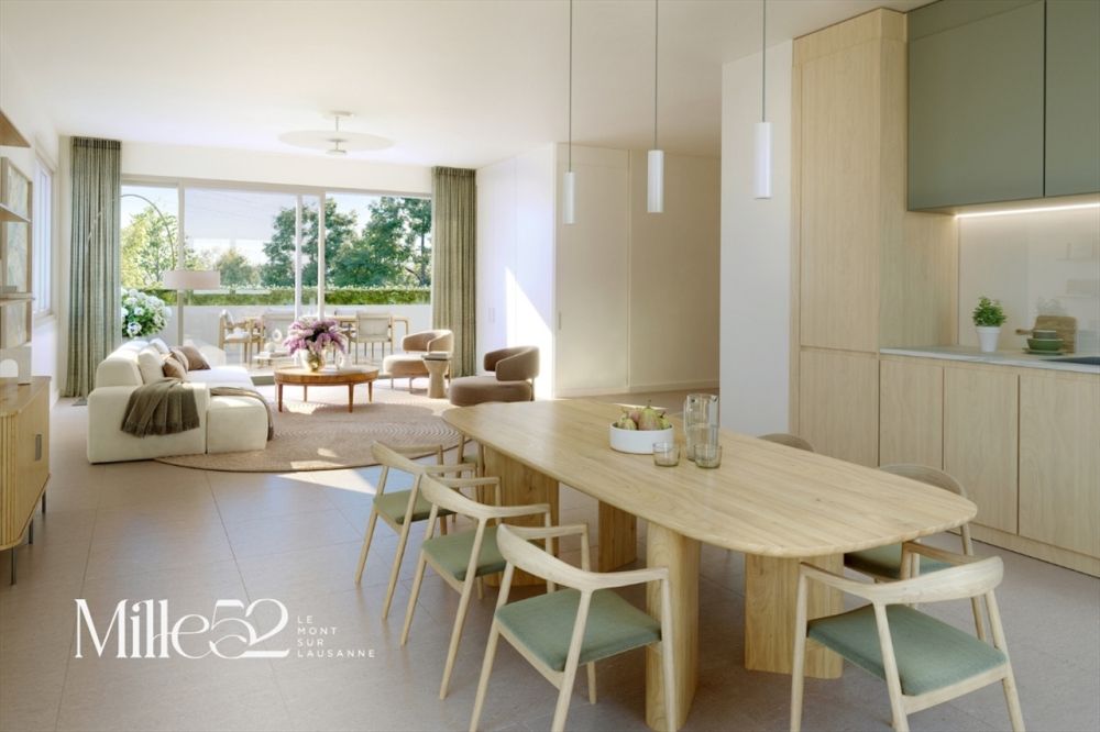 Mille52 - Lot B1-101 - Appartement de 3.5 pièces avec balcon au 1er étage -  Bild 5