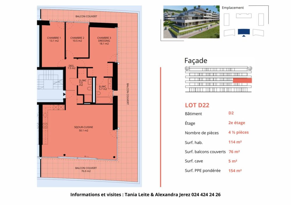Luxuriöse 4.5-Zimmer-Wohnung mit überdachtem Balkon -  Bild 13