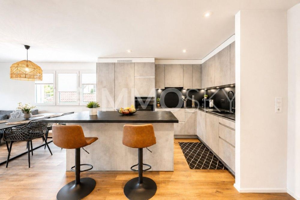 Duplex familial proche de toutes les commodités - Espace bar/cuisine