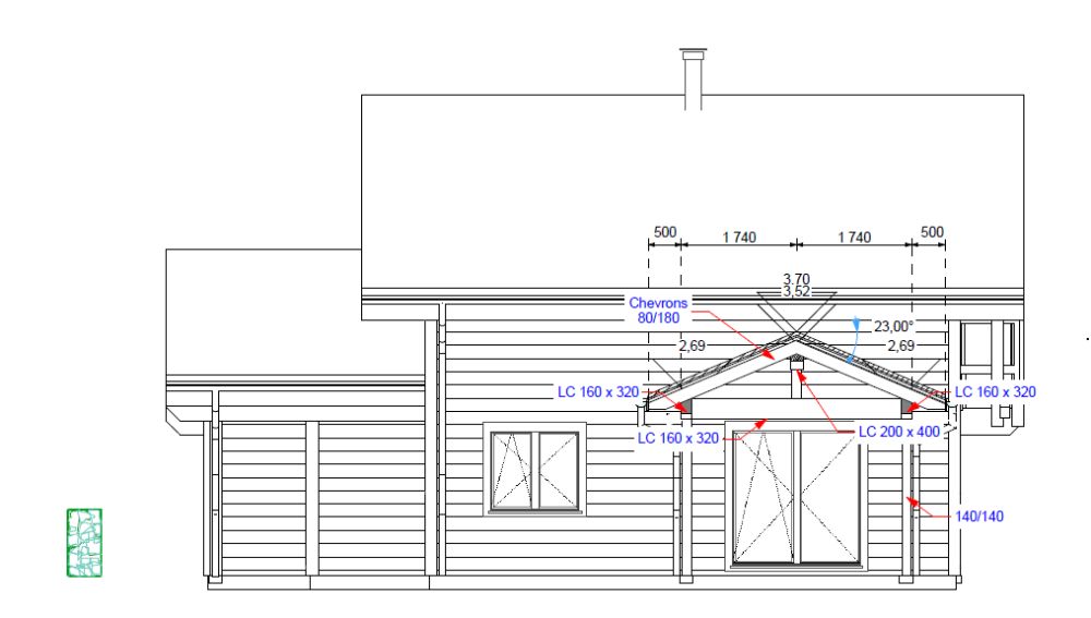 Maison moderne en madrier thermo-chauffé, avec garage, terrasse et jardin -  Bild 8