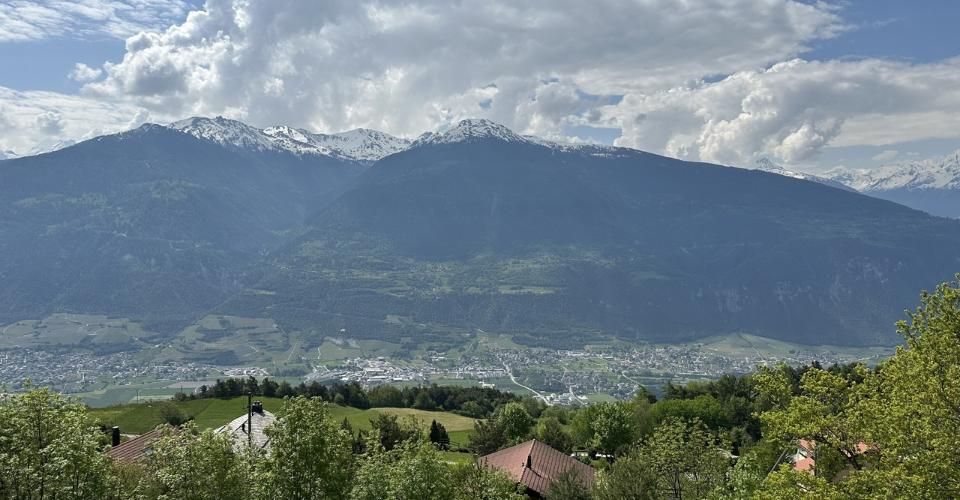 6000.Vue panoramique - Projet Chalet à vendre à Sergnou -Crans-Montana - Chalet 9.5 pièces - image - 6
