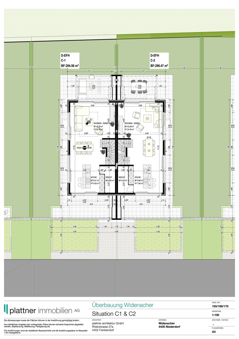 5.5-Zimmer-Doppeleinfamilienhaus Haus C1 & C2 Niederdorf -  Bild 8
