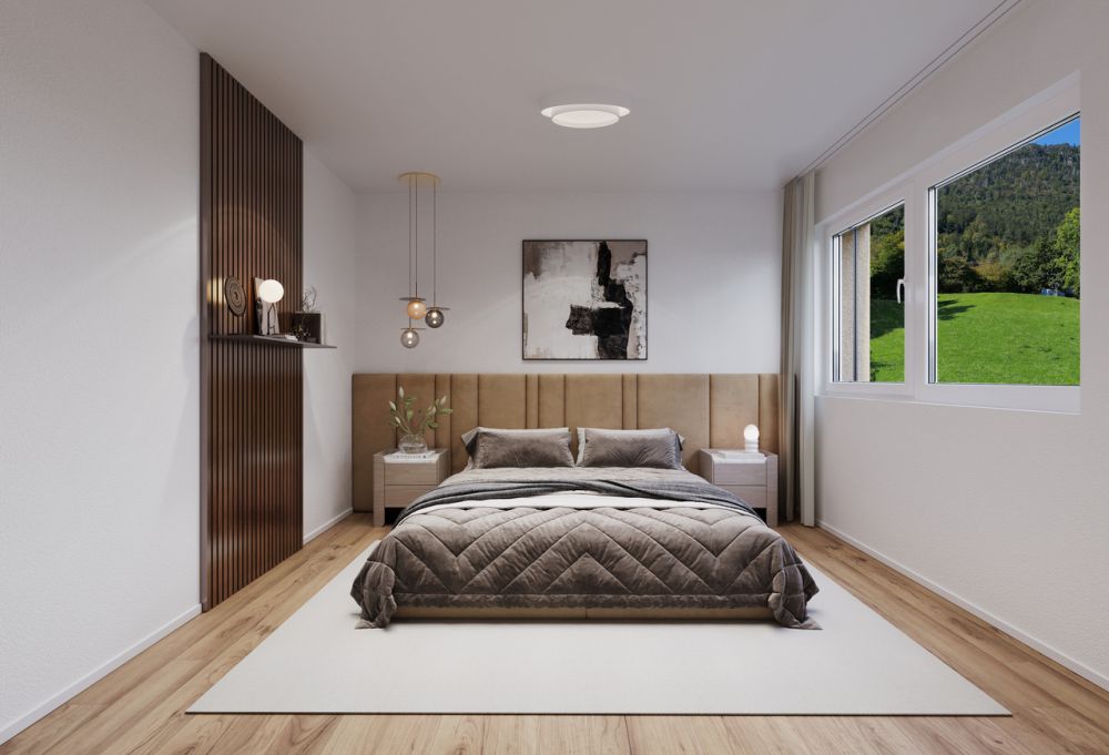 5.5 Z.-EG-Wohnung B im Haus B mit 137 m² NWF, 25m² Sitzplatz - Schlafzimmer