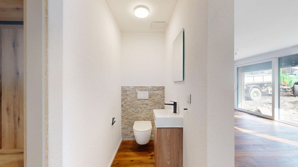 Neubau: Modernes Reiheneinfamilienhaus in Sax zu kaufen - separates WC