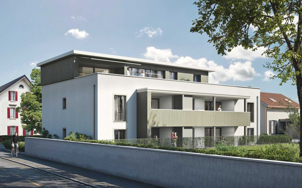 Neubau: Moderne 2.5 Zimmer-Wohnung im Erdgeschoss mit Gartenanteil -  Bild 3