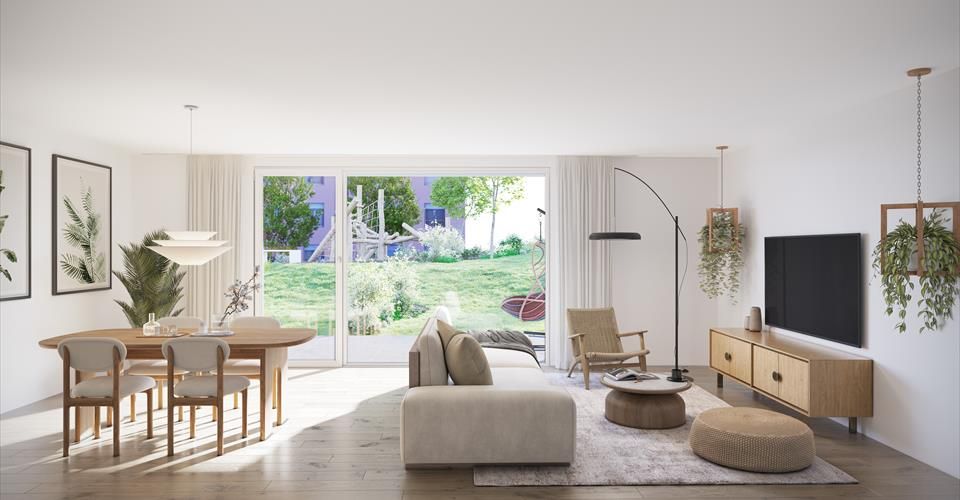 Beau 3.5p avec terrasse et jardin - Appartement 3.5 pièces - image - 1