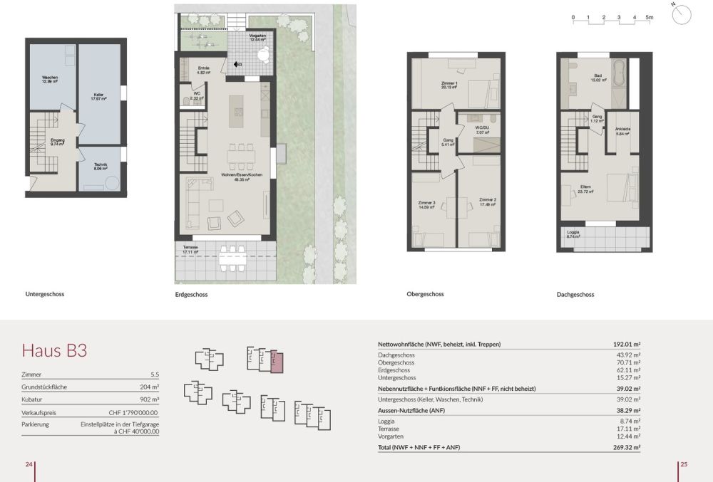 Neubau «Sennenberg Killwangen»: 11 Häuser verfügbar | Bezug Frühling 2028 -  Bild 7