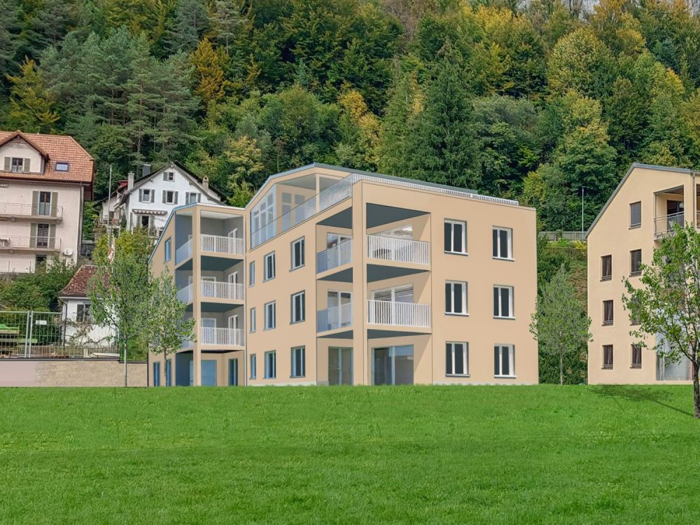 Appartement im Dachgeschoss, neu, Minergie-P-zertifiziert, 5,5 Zimmer in St-Ursanne (Nr. 3.1) -  Bild 4