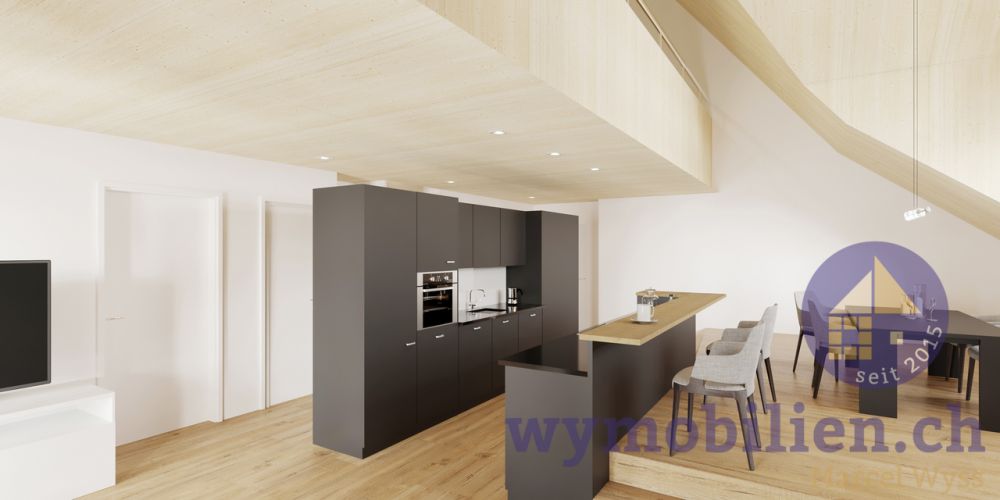 Löwen-Loft mit 3.5 Zimmer, 135m2 Wohnfläche! (W6) - W6 OG Küche