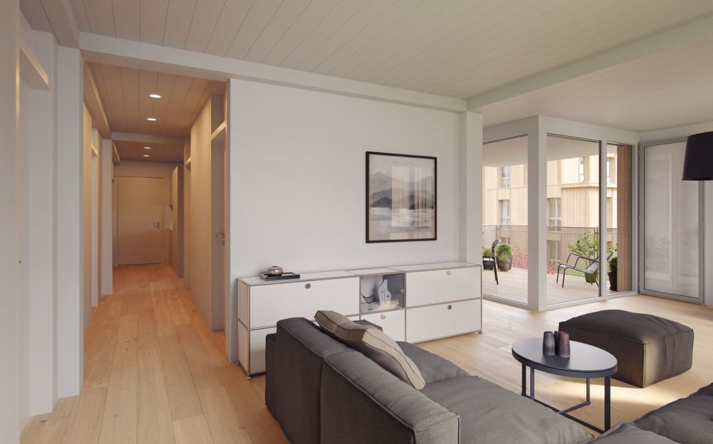 Neubau "Underi Au" Wichtrach 2.5 Zimmer Attikawohnung -  Bild 5