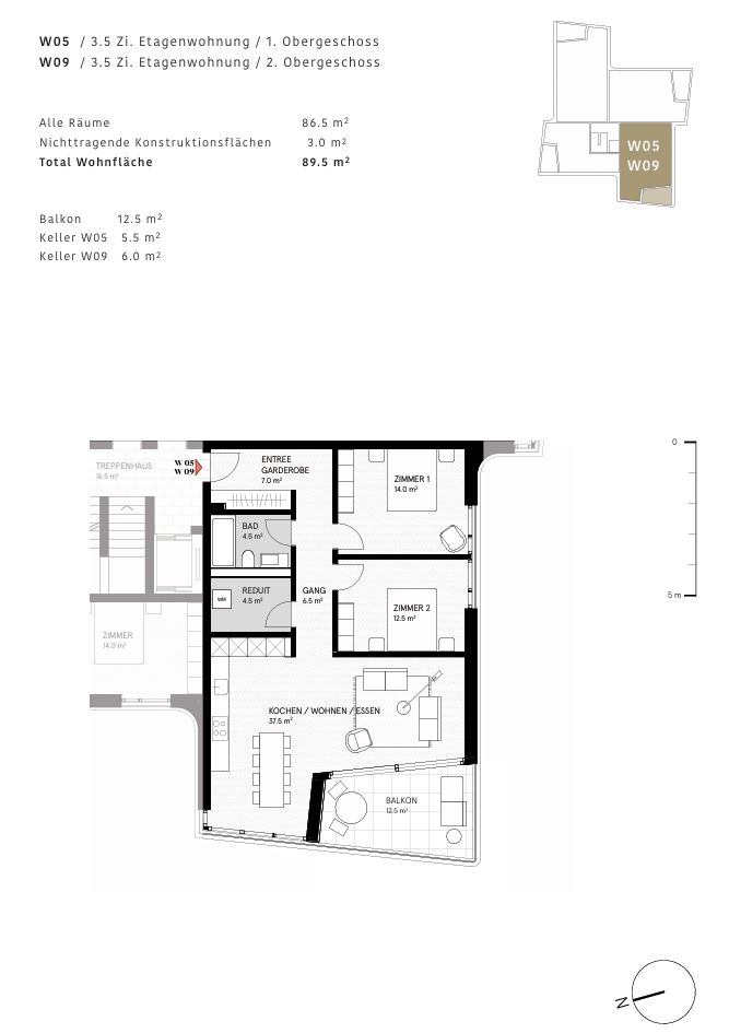 3.5-Zimmer-Neubau-Wohnung -  Bild 6