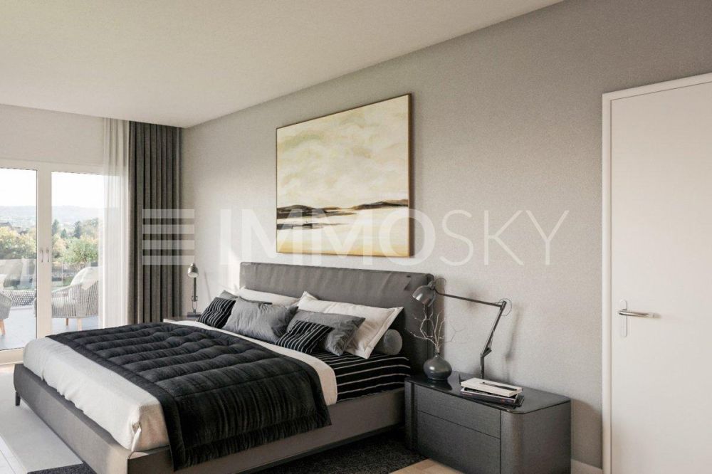 Die Aare vor der Tür. Ihr Wohntraum zum Greifen nah. - Visualisierung - Masterbedroom mit Bad en Suite