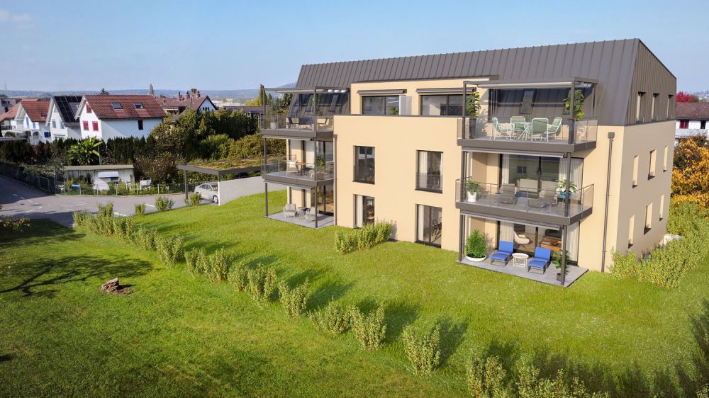 Neubau: 4.5-Zimmer-Wohnung mit grosszügigem Balkon oder Garten in Ettingen -  Bild 1