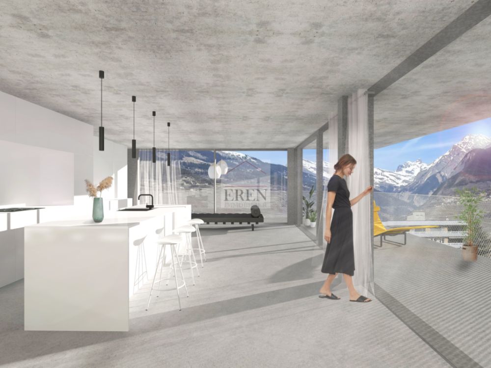Résidence Palladio à Conthey : Appartements neufs haut de gamme du studio à l'attique 4,5 pièces - Résidence Palladio à Conthey : Appartements neufs de standing du studio à l'attique 4,5 pièces