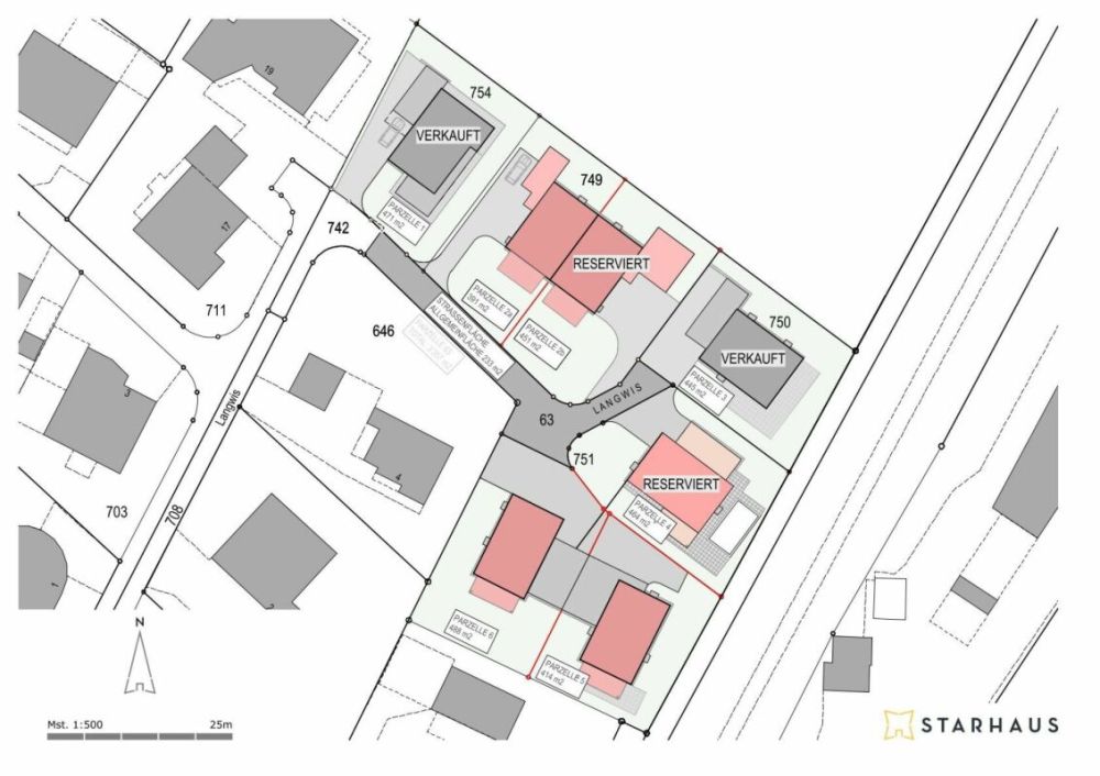 Doppeleinfamilienhaus mit Sicht in die Weinberge - SITUATION