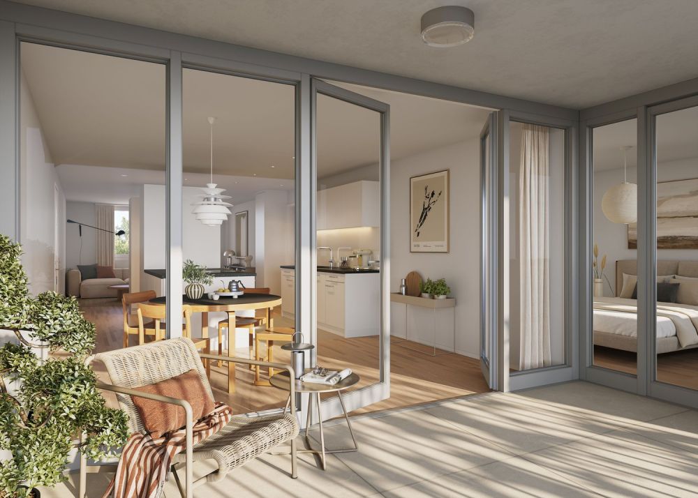 Moderne 3.5-Zimmer-Wohnung in Muttenz mit Balkon und Garage - Bild 1