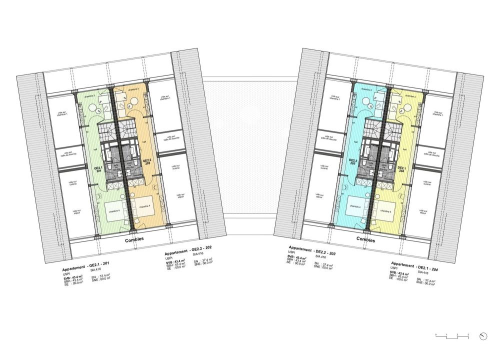 Vercorin - Echères 204 - duplex 4.5 pièces traversant - 2307-ECHE-EXE-9508 Combles