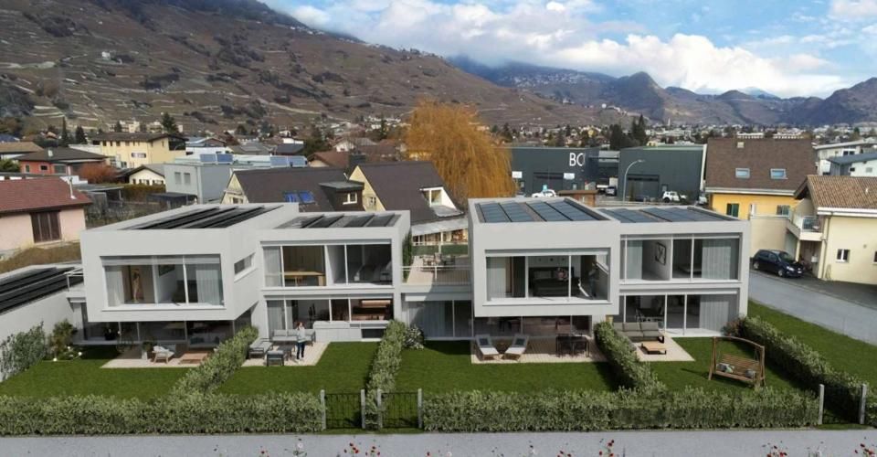 Promotion de 4 villas mitoyennes - Maison contiguë 4.5 pièces - image - 1
