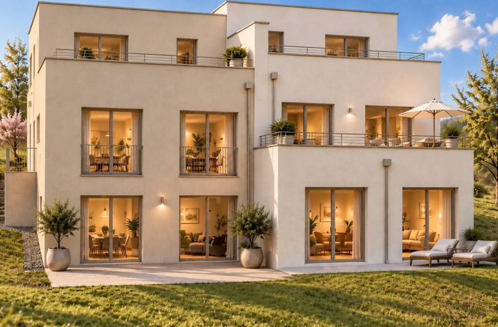 5.5-Zimmer-Doppelhaushälfte mit bis zu 61 m² Terrasse in Thürnen kaufen -  Bild 1