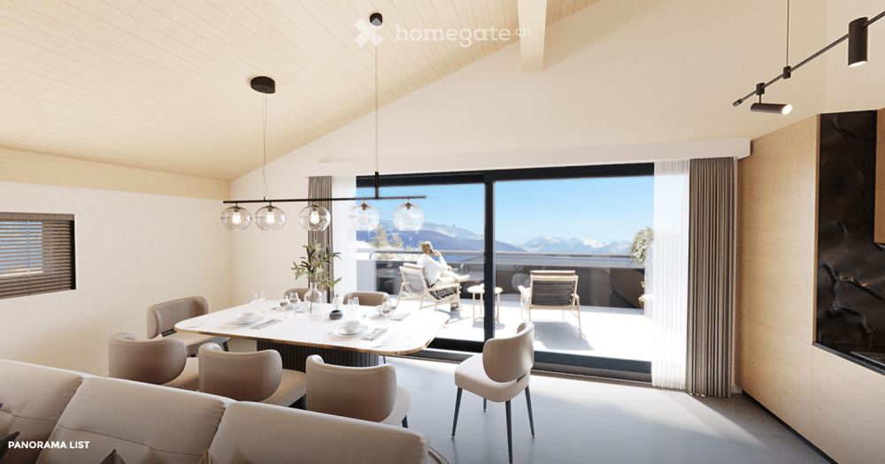 Magnifique appartement en attique de 3.5 pièces à Arbaz -  Bild 5