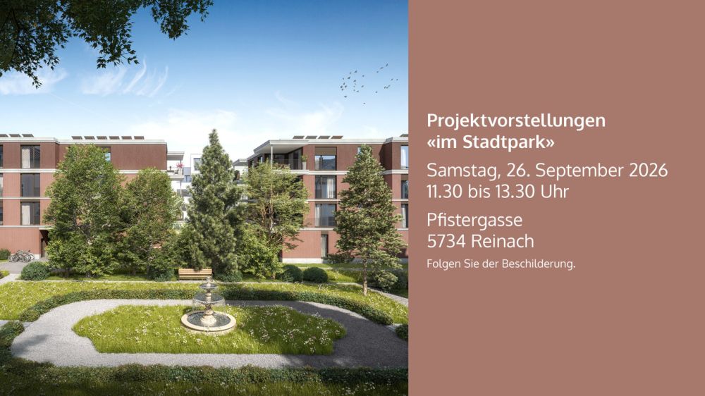 *IM STADTPARK - IHR ZUHAUSE IM GRÜNEN / 4½-ZIMMER NEUBAUWOHNUNGEN* -  Bild 1