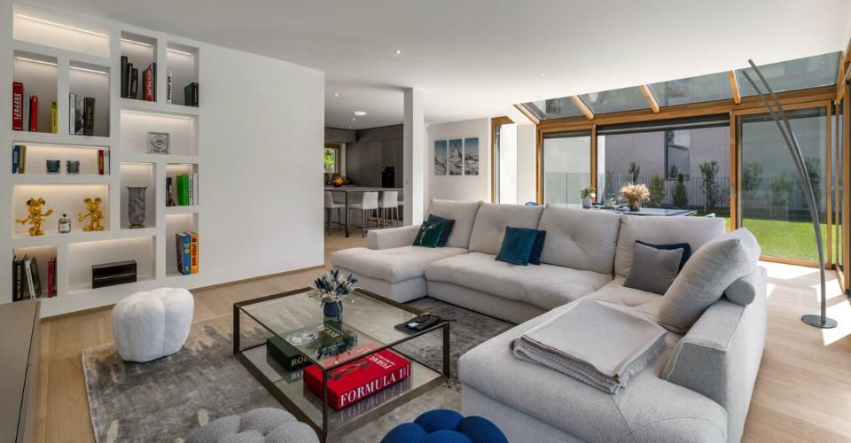Corsier, villa neuve de 9.5 pièces avec piscine - Maison 9.5 pièces - image - 3