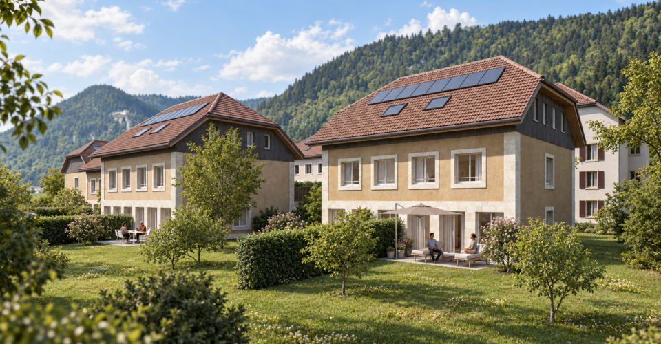 Villa mitoyenne 5.5 pièces avec jardin - Boveresse | Lot J - Maison 5.5 pièces - image - 2