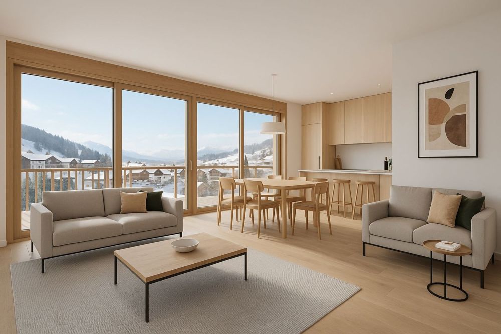 LETZTE 3.5 Zimmer Maisonettewohnung, 15 m von der Piste und den Bergbahnen! -  Bild 11