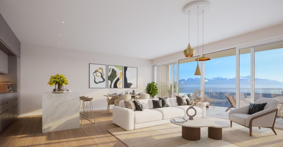 Appartement attique de 3.5 pièces à vendre à Lutry avec vue lac et Montagne - Attique 3.5 pièces - image - 9