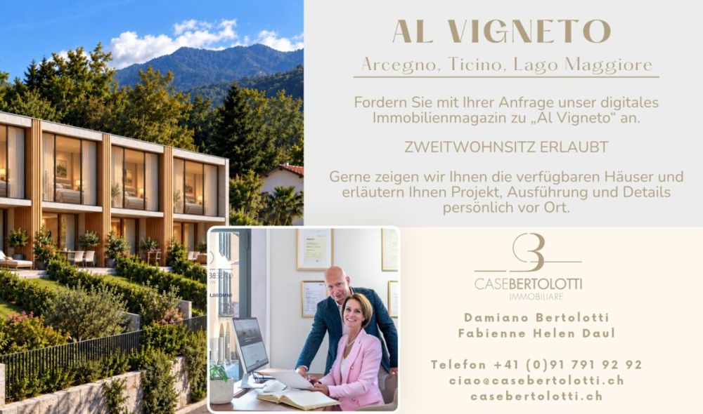 RARITÄT: Neubau mit Zweitwohnsitz - AL VIGNETO Arcegno -  Bild 7