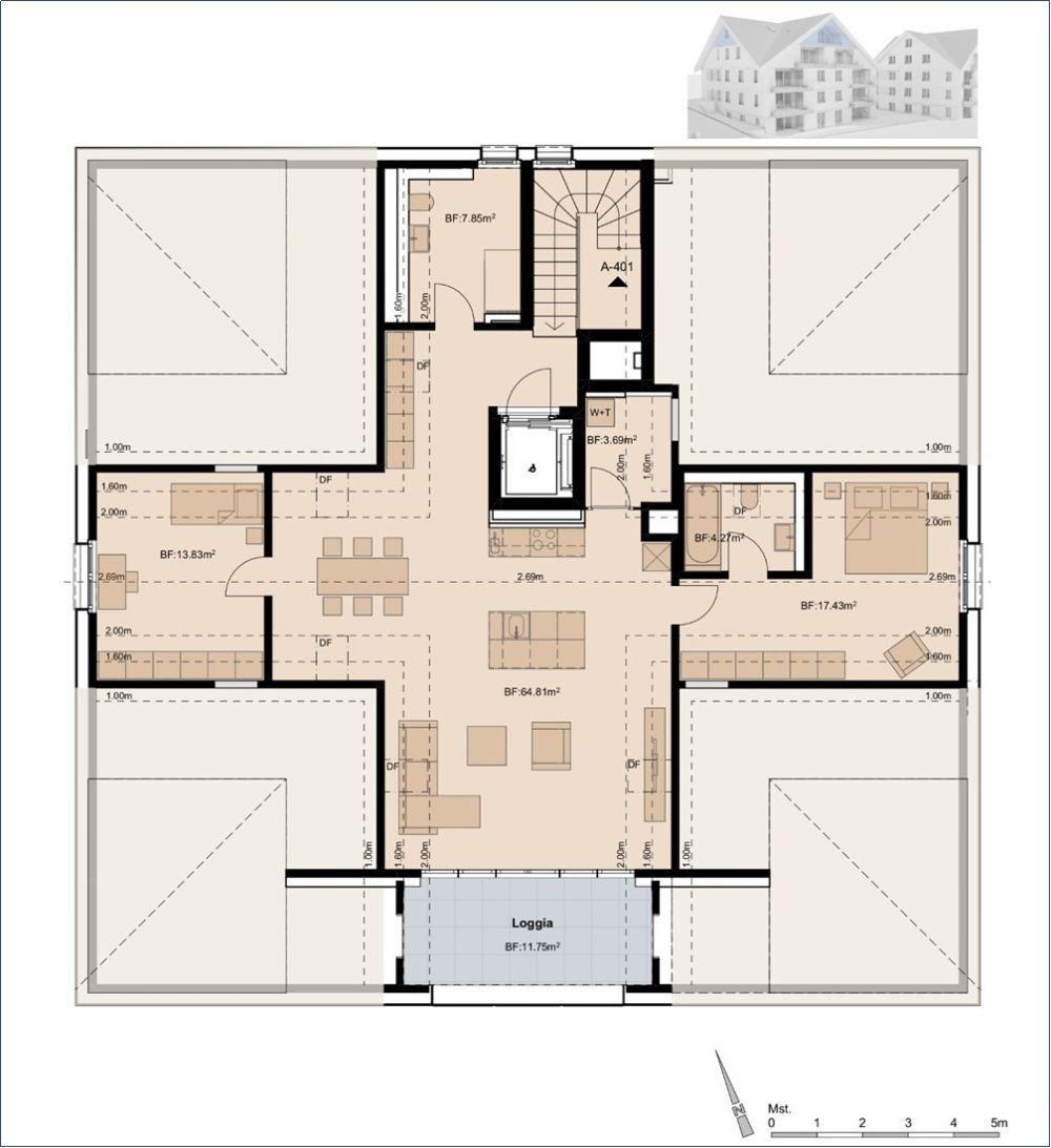 3.5 Zimmerwohnung mit Dachwohnung Feeling! -  Bild 4