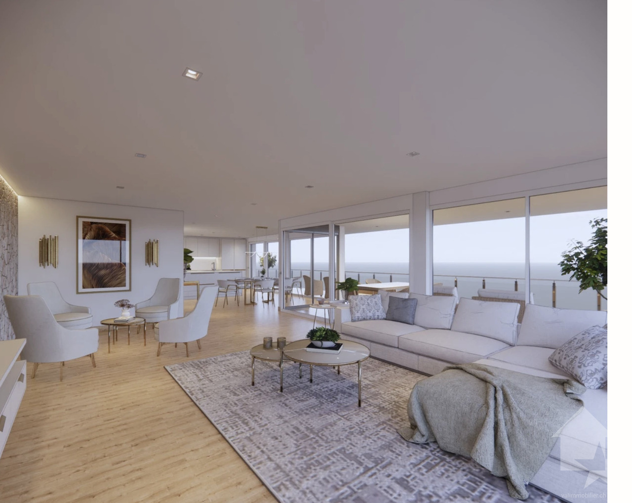 Attique de 4.5 pièces très bien situé avec balcon et terrasse -  Bild 4