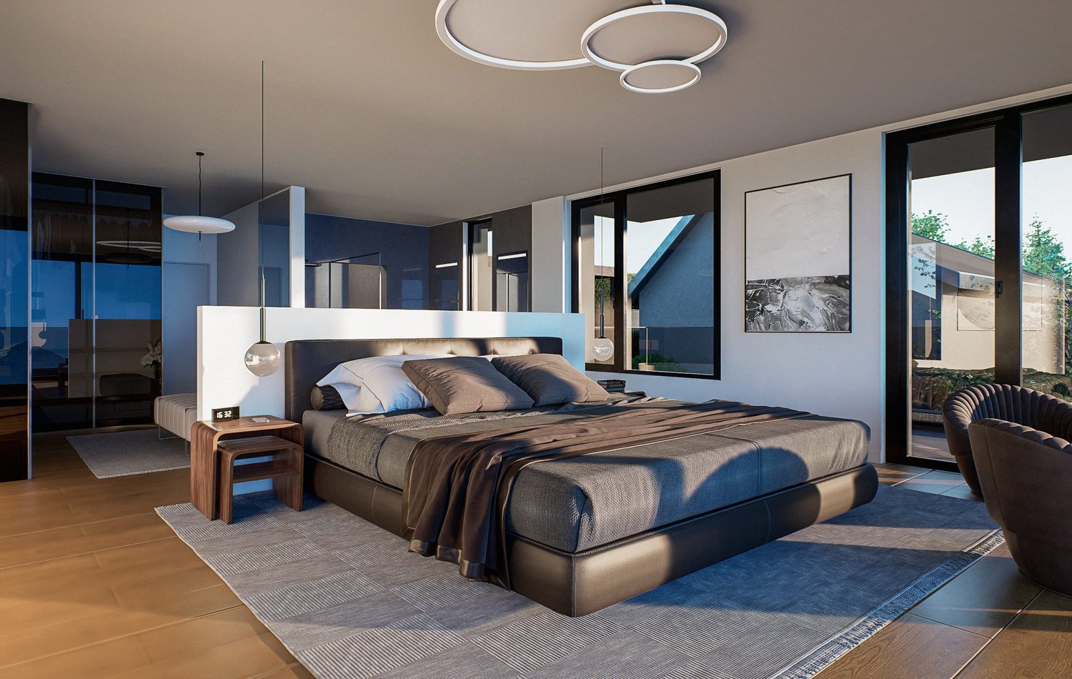 6.5-Zimmer-Villa mit Panoramasicht & Pool in Hünibach - Bild 9