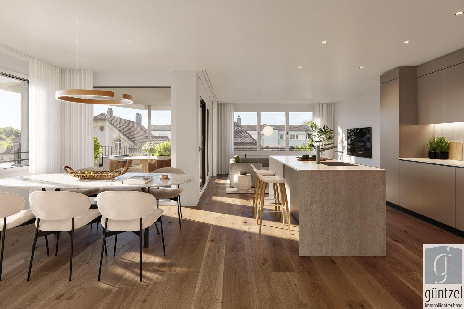 Moderne 4.5-Zimmerwohnungen an ruhiger Quartierslage - Grosse Fensterflächen sorgen für viel Tageslich