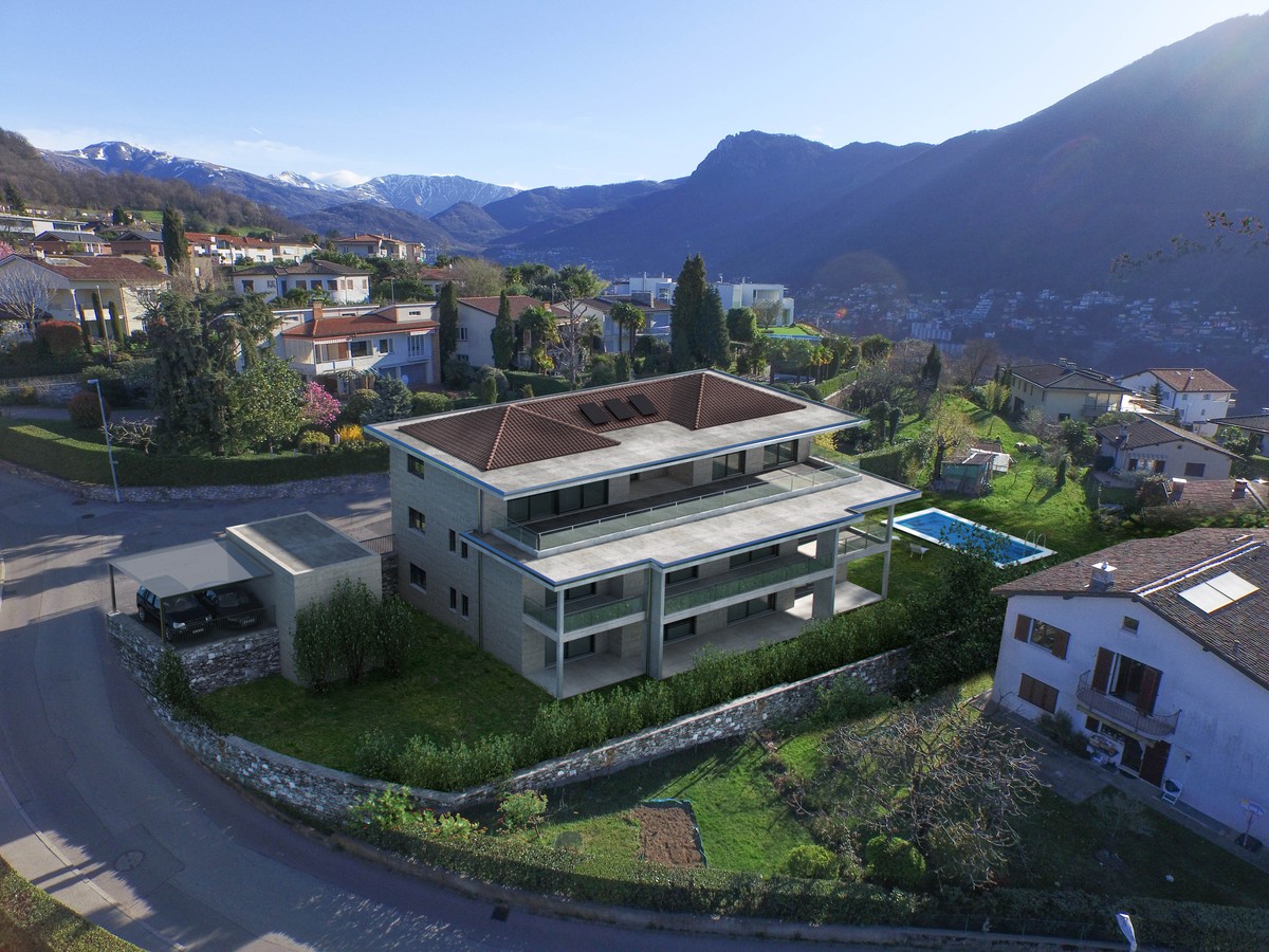 Appartamento 3,5 PT con giardino privato e terrazza panoramica -  Bild 2