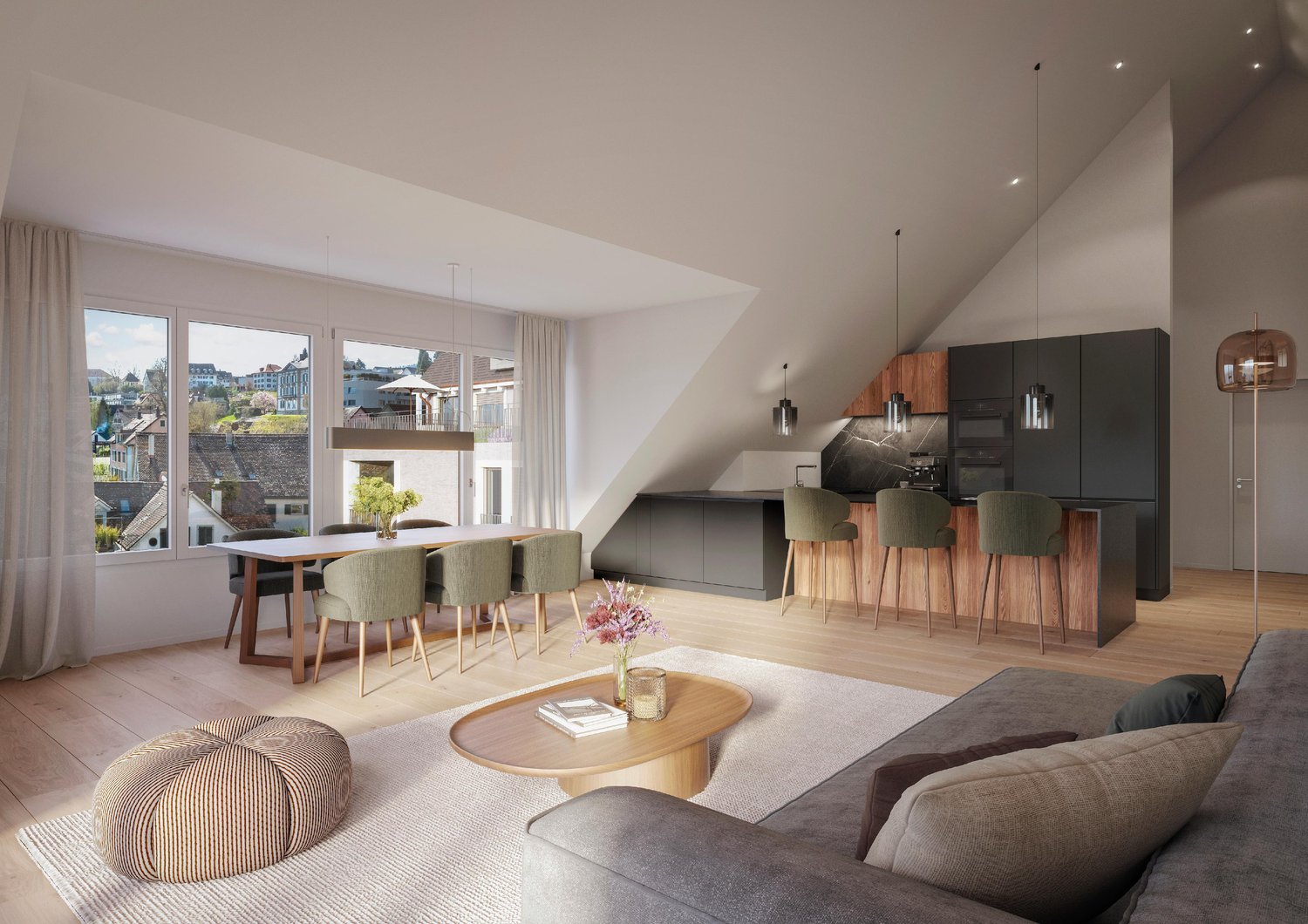 3.5-Zimmer-Dachwohnung mit Seesicht - Bild 2