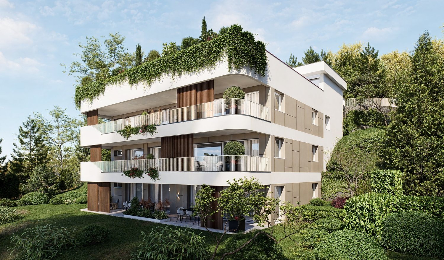 SPLENDIDO 3.5 LOCALI IN COSTRUZIONE CON GIARDINO A CAPOLAGO -  Bild 2