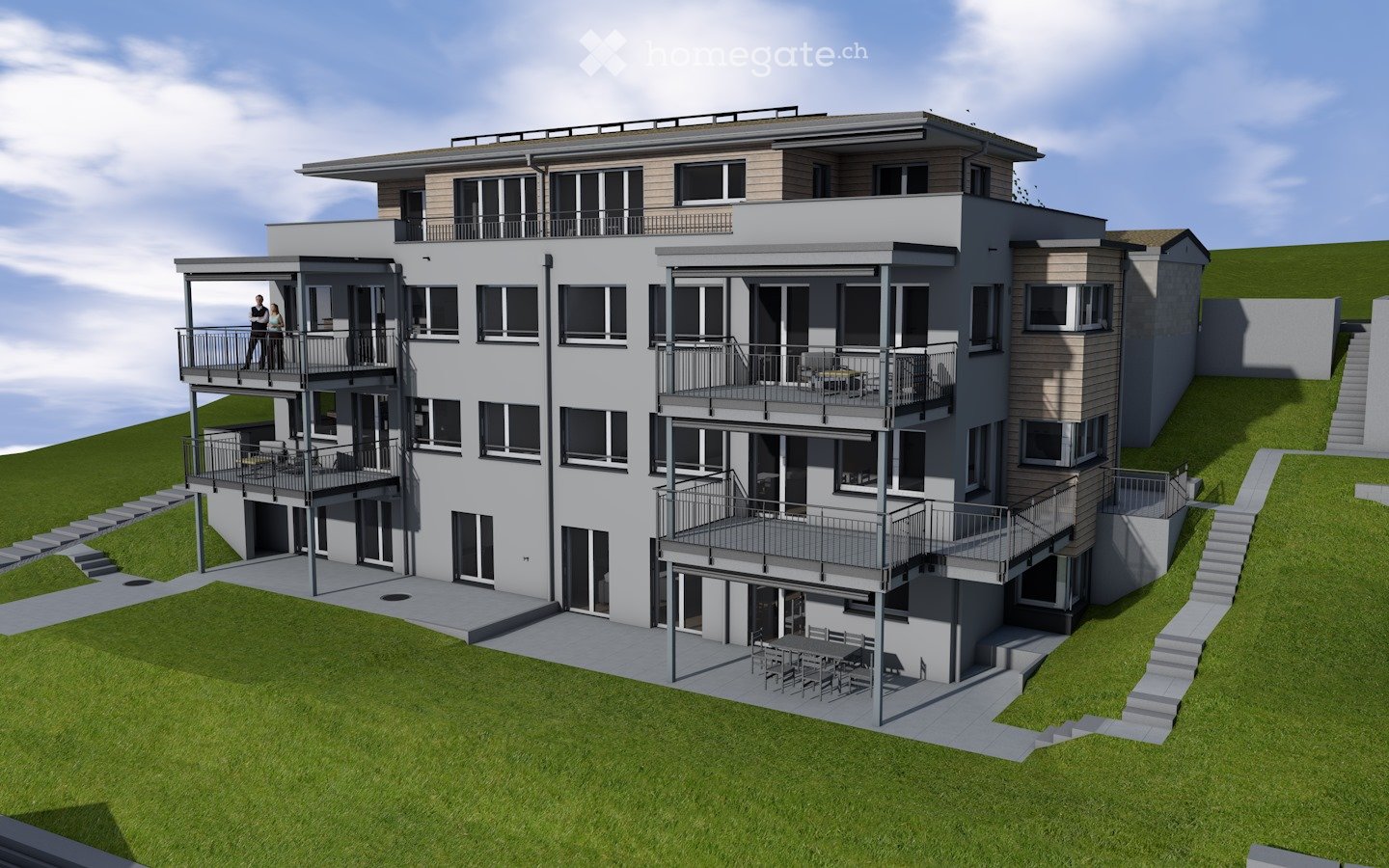 Moderne 3.5-Zimmer-Neubau-Attika-Wohnung - Bild 1