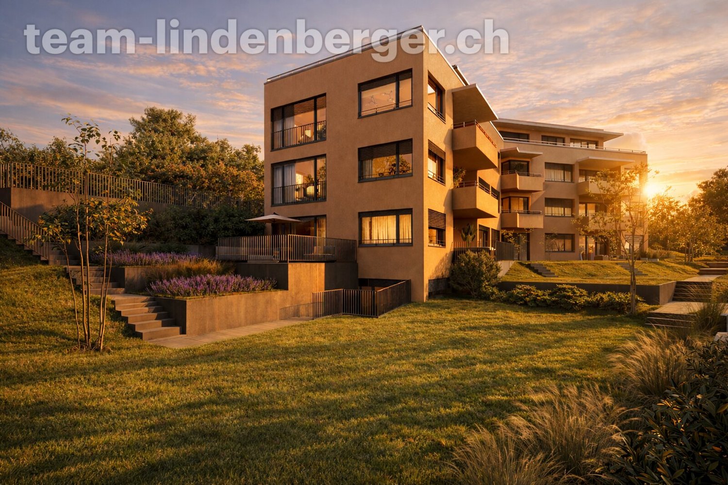 3½ Zi.-Gartenwohnung (W4) an Toplage - Letzte Gelegenheit! - Visualisierung Ansicht Liegenschaft