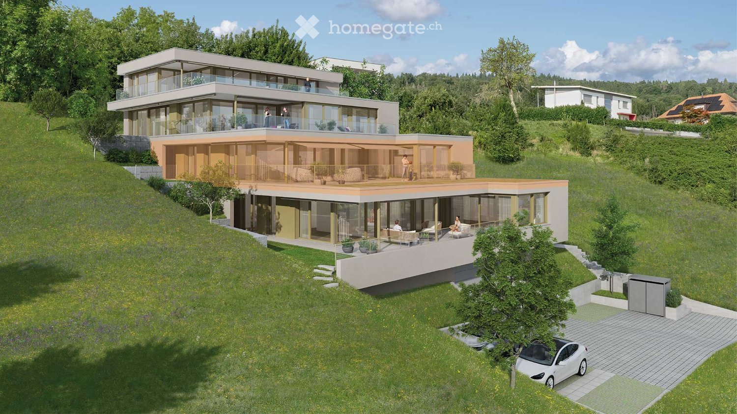 Exklusive 5.5-Zimmer-Terrassenwohnung in Villmergen - Neubau bezugsbereit 2027 - Bild 1