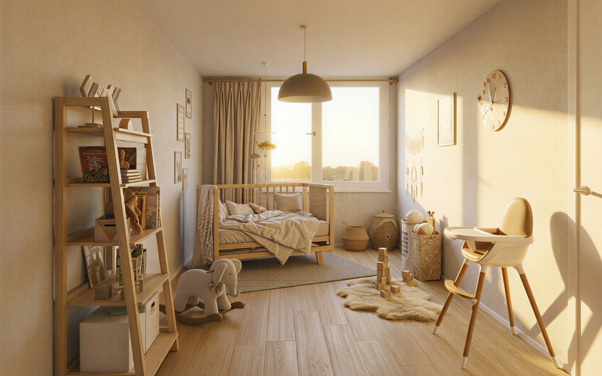 4.5 pièces traversant 106 m² - Dernier étage - Balcon sud - Bild 5