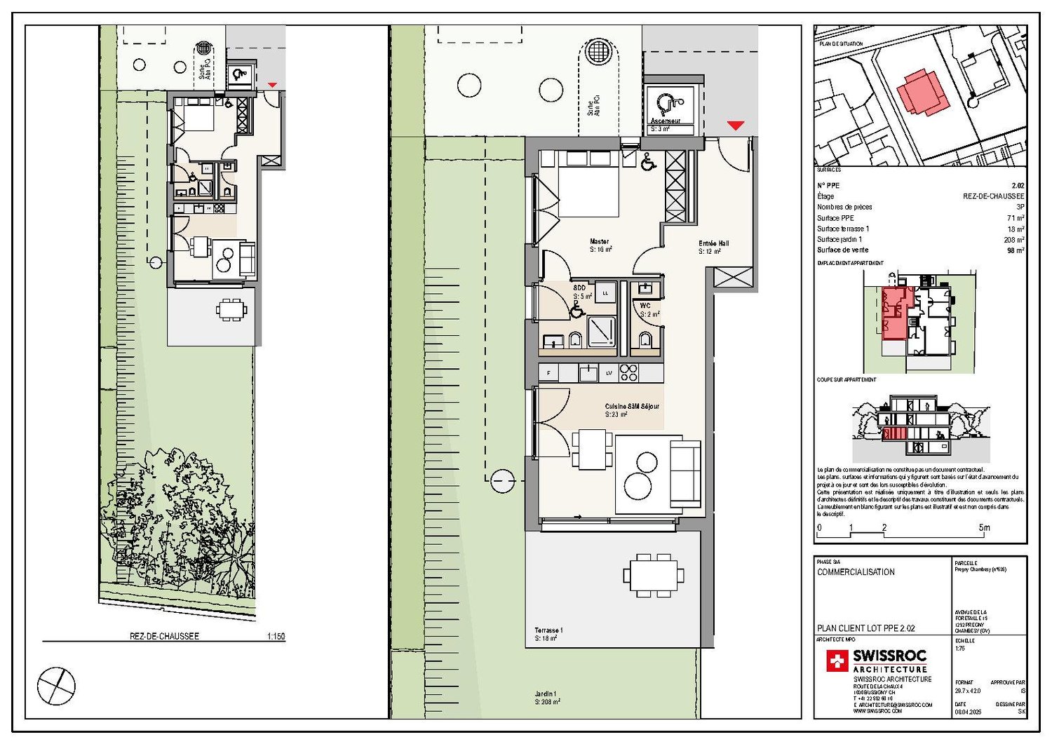 Magnifique appartement de 3 pièces à vendre sur plans - www.foretaille-15.ch - Bild 8