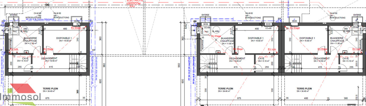 Nouvelle promotion à Thierrens - Villas familiales 5.5p avec jardin - Immosol | Thierrens | Sous-sol