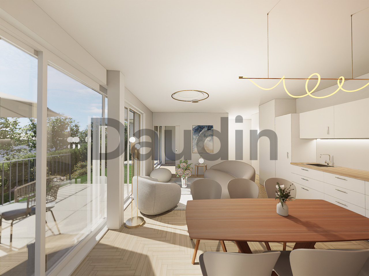 Appartement THPE sur plan de 3 pièces avec jardin privatif -  Bild 2